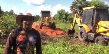 Prefeitura de José de Freitas dá início a expansão da rua Pacífico Silva