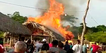 Óleo quente causa incêndio durante um evento na zona rural de José de Freitas