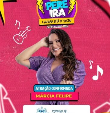Márcia Fellipe é a primeira atração confirmada no Zé Pereira em José de Freitas