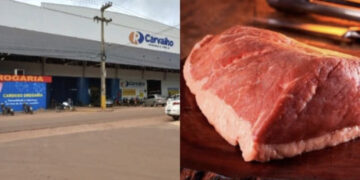 Homem armado rouba picanha em supermercado na cidade de José de Freitas