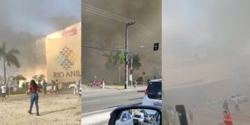 Incêndio atinge shopping no Maranhão e deixa feridos