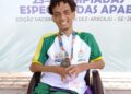 Atleta paralimpico Mateus Medeiros irá representar APAE de José de Freitas no campeonato regional de bocha adaptada