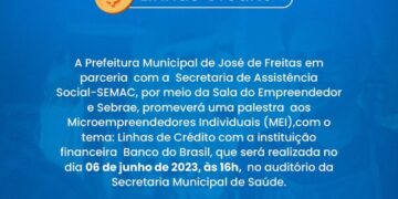 Prefeitura de José de Freitas promove palestra para Microempreendedores do município
