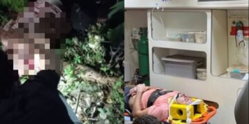 Motociclista é “trancado” por veículo e cai da Ponte da Amizade