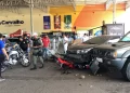 Idoso passa mal e causa acidente com seis veículos no supermercado R Carvalho