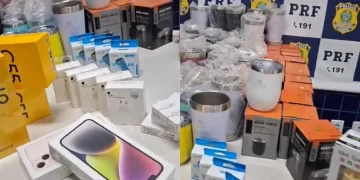 Carga ilegal de eletrônicos avaliada em R$ 30 mil é apreendida em BR no Piauí
