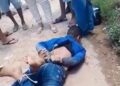 Populares amarram pés e mãos de suspeito de assalto na cidade de Campo Maior