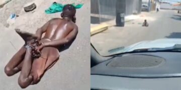 Suspeito de furto é espancado e tem mãos e pés amarrados em Teresina