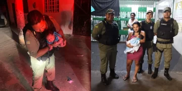 Policiais salvam bebê de apenas 15 dias engasgado na zona Norte de Teresina