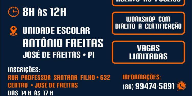 Workshop como preparar para o mercado de trabalho acontece neste sábado em José de Freitas