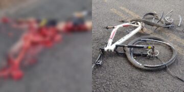 Ciclista morre após ser esmagado por caminhão na PI 212 no norte do Estado do Piauí