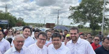 Dr. Dinand Freitas acompanha Rafael Fonteles em inaugurações na cidade de José de Freitas