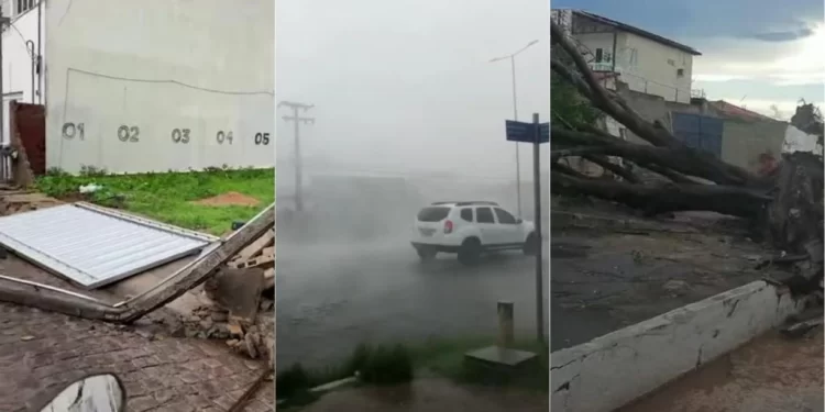 Tempestade com chuva de granizo deixa rastro de destruição em São João do Piauí