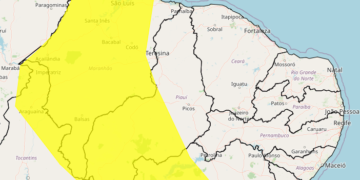 Piauí tem alerta de perigo potencial de chuvas intensas neste final de semana