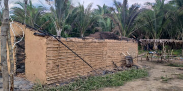 Família fica desabrigada após perder tudo em incêndio na zona rural de José de Freitas
