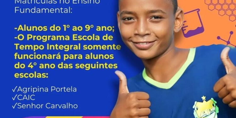 Prefeitura de José de Freitas abre matrículas para escolas municipais