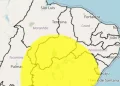 INMET emite novo alerta de chuvas intensas para várias cidades do Piauí