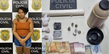 Mulher é presa por tráfico com droga escondida dentro de garrafa de café em Teresina
