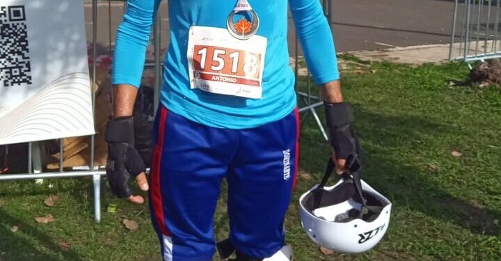Freitense de 61 anos supera câncer e conquista 4º lugar em Circuito de Patins em Teresina