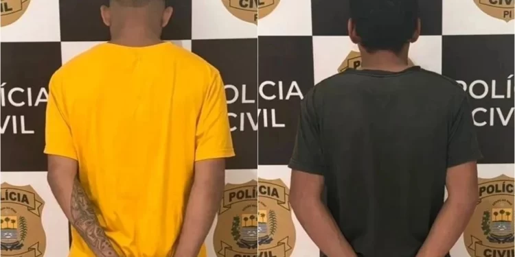 Dupla é presa acusada de matar homem na frente da filha e esposa em Luzilândia