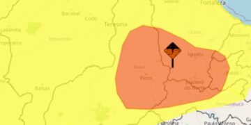 Inmet prevê fortes chuvas para todo o estado do Piauí nesta sexta-feira(12)