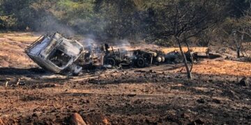 Duas pessoas morrem carbonizadas após caminhão-tanque pegar fogo no Piauí