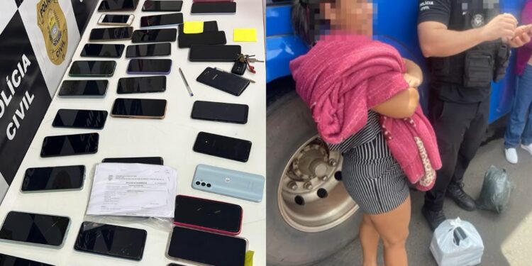 Polícia prende mulher suspeita de ter feito um arrastão na festa em José de Freitas