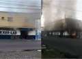 Incêndio de grande proporção deixa supermercado totalmente destruído em Teresina