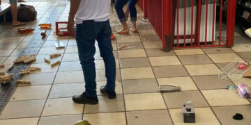 Homem surta e quebra produtos de box comercial na Rodoviária de Picos
