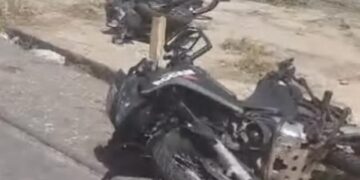 Policiais sofrem acidente durante perseguição a suspeitos de assalto em Teresina