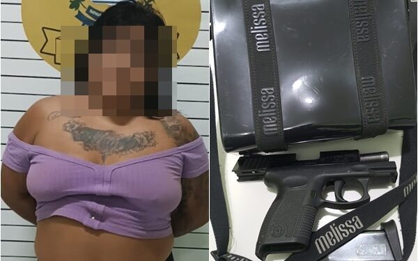 Mulher é presa com pistola municiada na praia de Pedra do Sal em Parnaíba