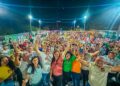 Dr. Dinan é recebido por multidão em evento na Arena Princípio