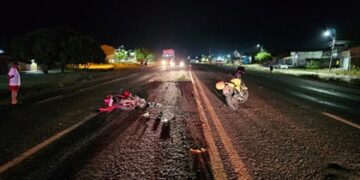 Adolescente de 14 anos pilotando moto sofre acidente na BR 316 em Demerval Lobão