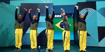 Brasil faz história com inédito bronze por equipes na ginástica artística feminina
