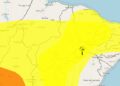 INMET emite alerta amarelo de vendaval para mais de 150 municípios do Piauí
