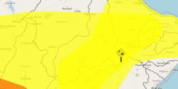 INMET emite alerta amarelo de vendaval para mais de 150 municípios do Piauí