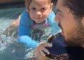 Cantor Zé Felipe salva filha caçula de afogamento em piscina