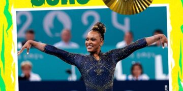 Rebeca é ouro no solo e vira maior medalhista olímpica do Brasil
