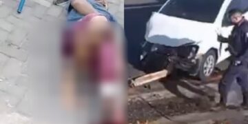 Ciclista tem pé esmagado em acidente na zona leste de Teresina