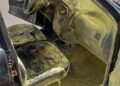 Celular explode e provoca incêndio em banco de veículo em bairro de Teresina