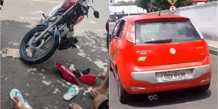 Motorista foge após atropelar motociclista na Av. Vilmary, em Teresina