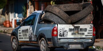 Pneu de caminhão cai de carroceria de carro e atinge idosa na zona Norte de Teresina