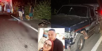 Casal morre após grave acidente entre moto e caminhonete na PI-477, em Pedro II