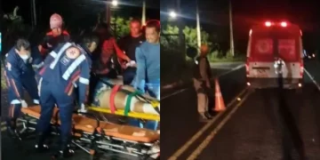 Colisão entre moto e carro deixa mulher ferida entre José de Freitas e Teresina