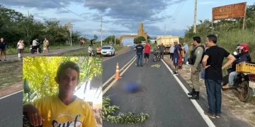 Homem morre após ser atropelado por veículo na PI-115, em Castelo do Piauí