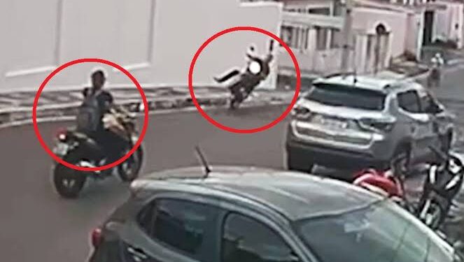 Homem é preso após empinar moto e causar acidente na cidade de Piripiri