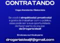 Drogaria Ideal está com vaga aberta para Atendente/Balconista em José de Freitas