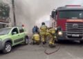 Incêndio de grandes proporções atinge prédio de loja de auto peças em Floriano