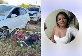 Enfermeira morre e companheiro fica ferido em grave acidente em Campo Maior