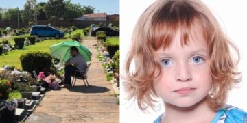 No Dia dos Pais, pai visita túmulo da filha morta em acidente na escola e causa comoção
